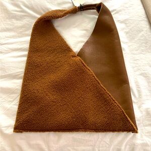 NEW faux shearling Italian bag